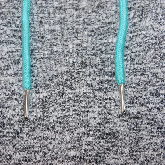 C. Cline Hoodie NWT Aqua Black & Gray Size Large - Picture 7 of 11